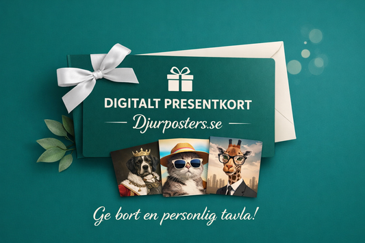Digitalt Presentkort – Ge bort ett personligt porträtt