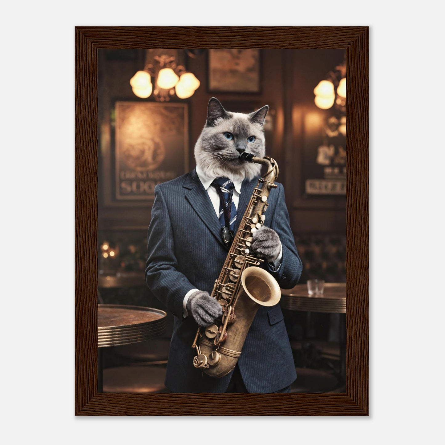 Saxofonisten – Personligt djurporträtt